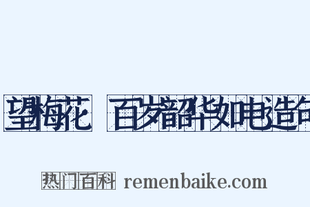 望梅花·百岁韶华如电造句是什么意思的图片